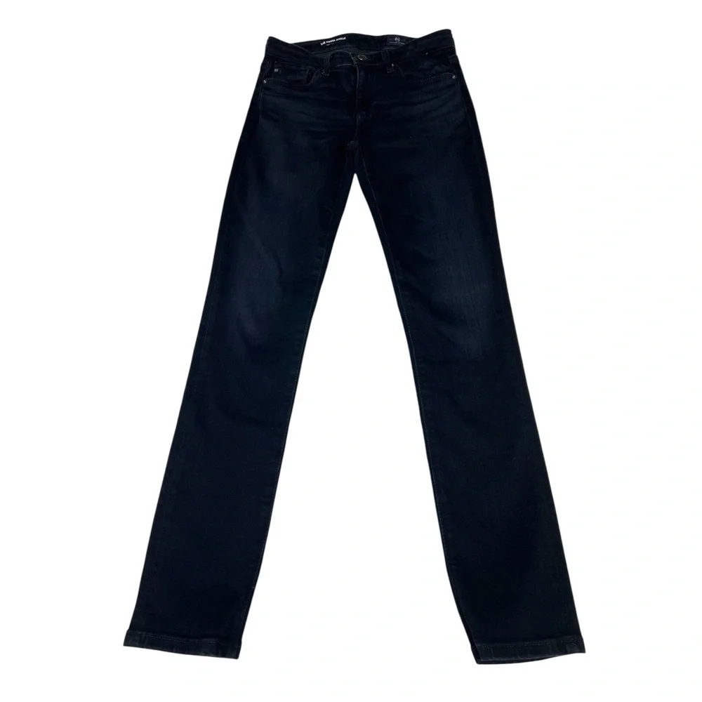 AG Adriano Goldschmied Midnight Blue Black Cigarette Jeans Womens size 24 Slim - Picture 2 of 12